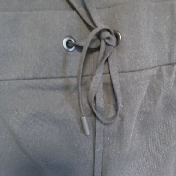 Athleta Skort Womens‎ 1X Black knit athletic mini Pockets Drawstrings - Picture 2 of 9